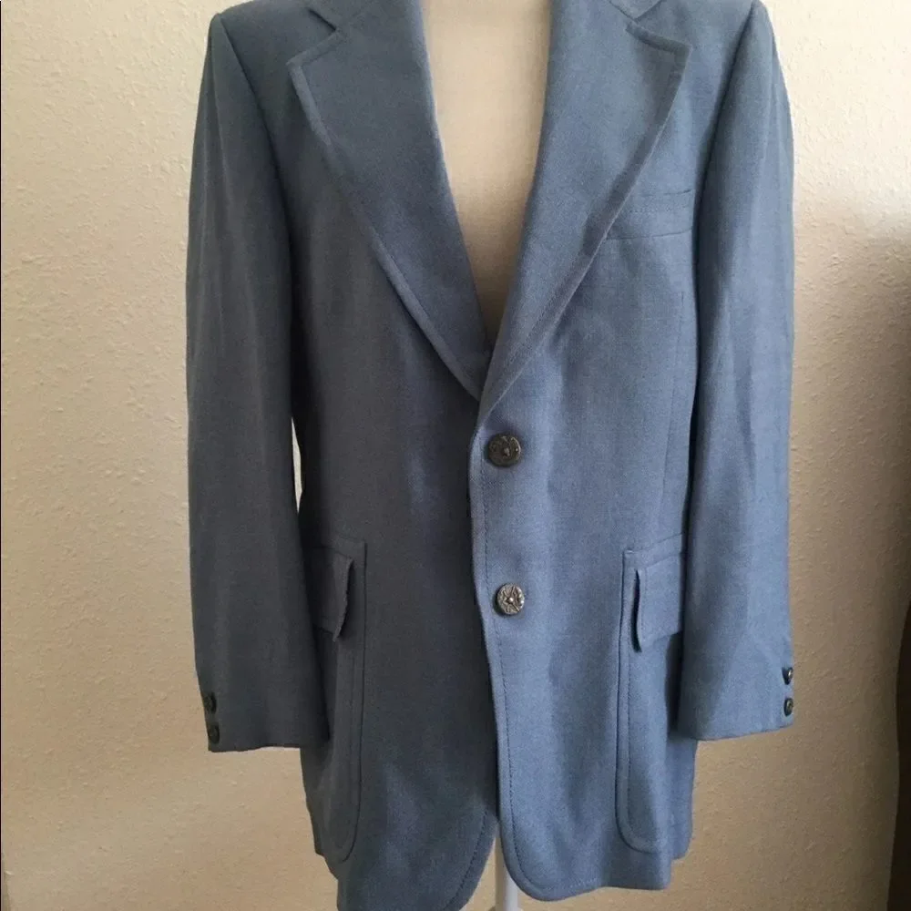 70s vintage Jack Nicklaus dusty blue blazer